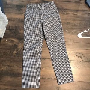 Navy blue checkered pants